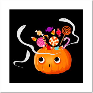 Cute Halloween Pumpkin Posters and Art